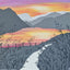Original - Sunset from Gowbarrow Terrace - 20x20" Boxed Canvas