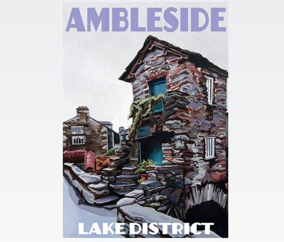 Ambleside - Poster by Jo Witherington