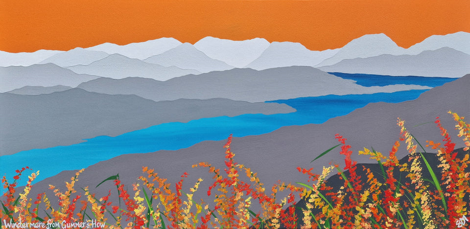 Windermere from Gummer's How - 24x12" Boxed Canvas