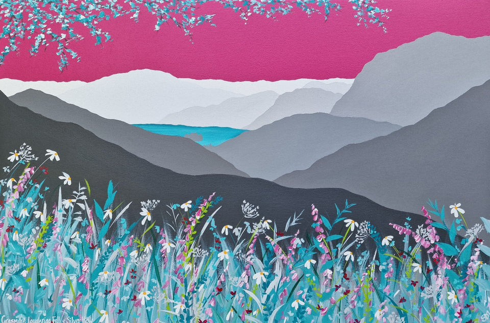 Original - Grasmere, Loughrigg Fell & Silver How - 30x12" Boxed Canvas