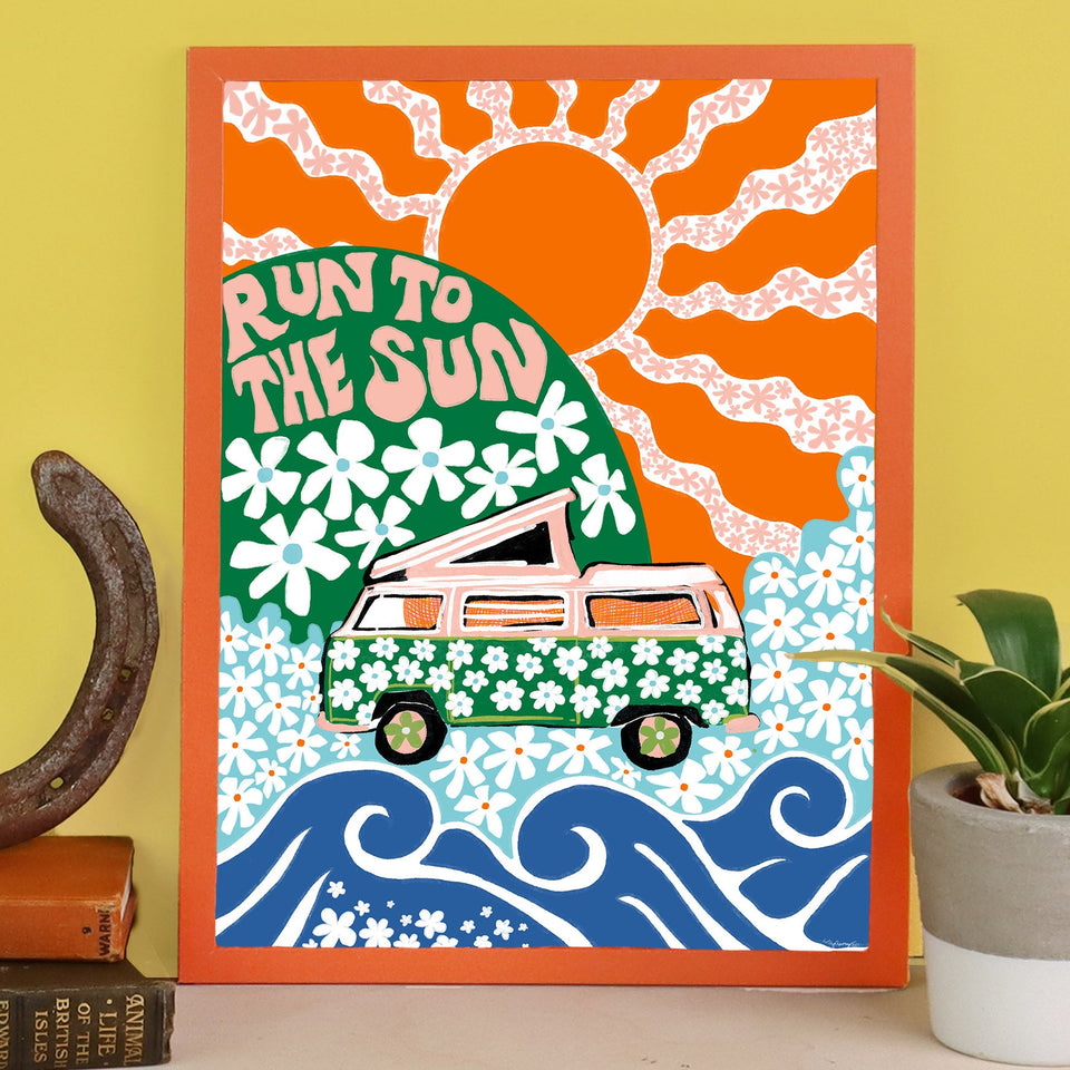 Run To The Sun Art Print - by The Neighbourhood Threat