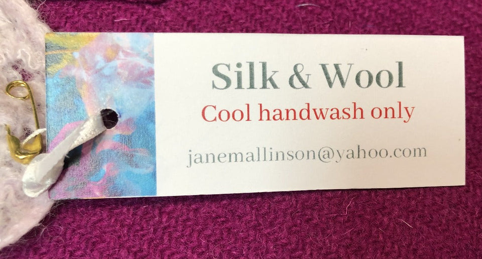 Silk & Wool Scarves - Violets