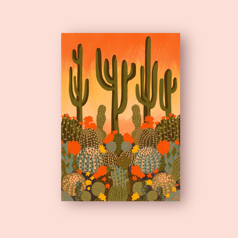 Cactus Art Print - by The Neighbourhood Threat