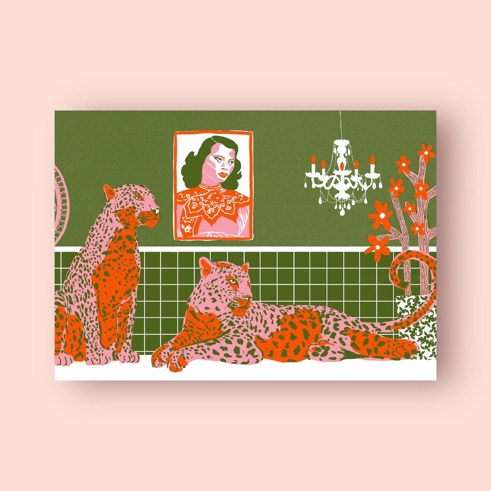 Leopards Chillin’ Art Print - by The Neighbourhood Threat
