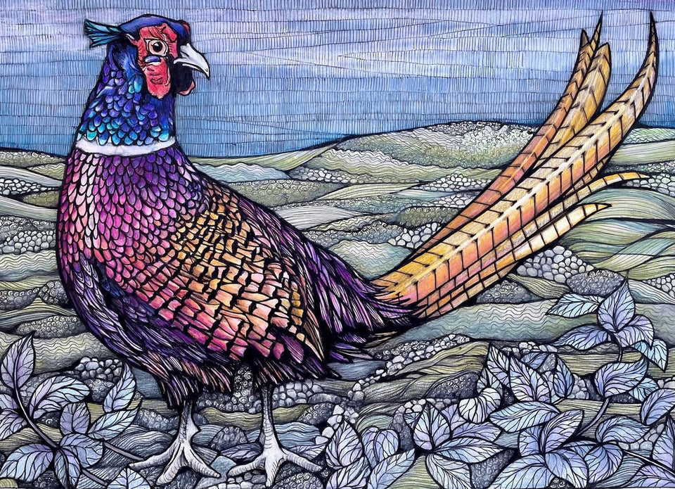 Pheasant on the Moor - Fine Art Print