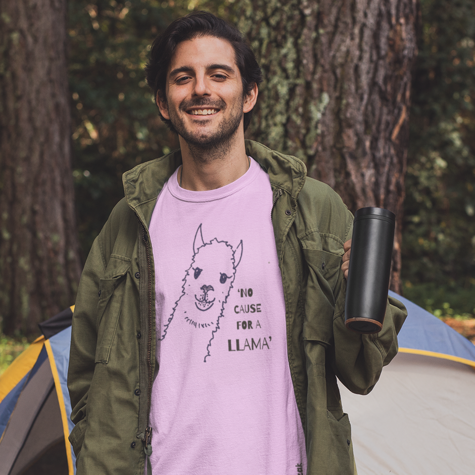 No cause for a Llama - Unisex Organic Cotton T-shirt