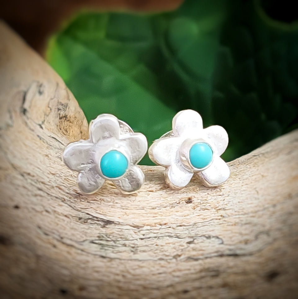 Ode to Nature Collection - Stud Earrings (Plants & Fungi) - Recycled Sterling Silver