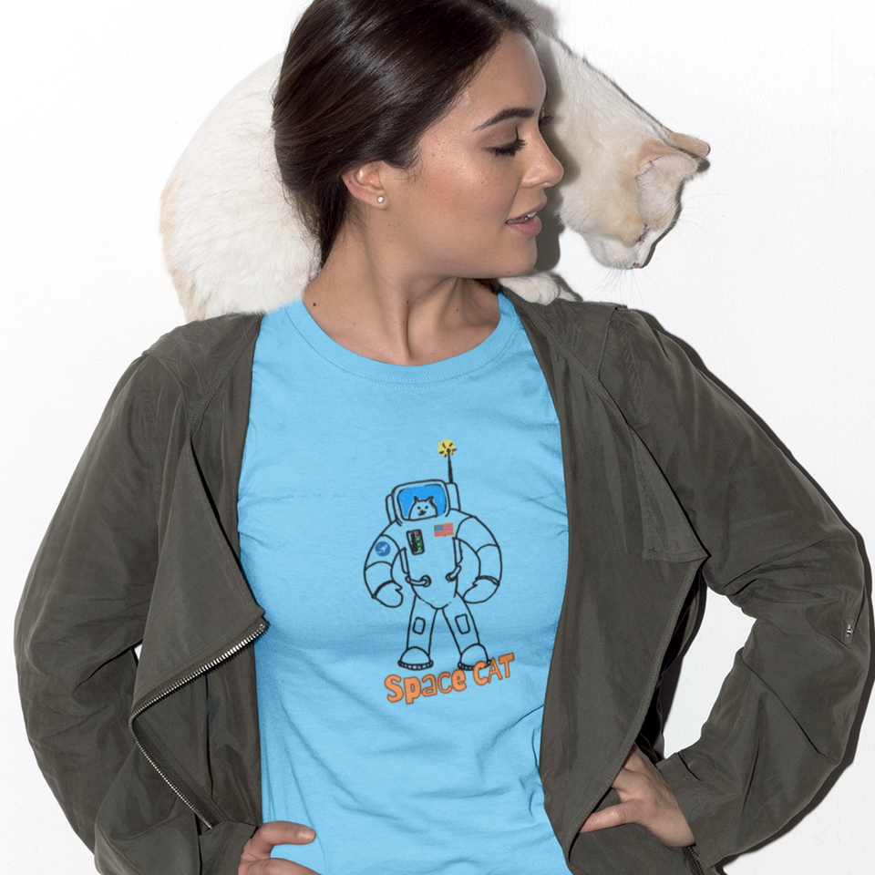 Space Cat - Women's Organic Cotton T-shirt