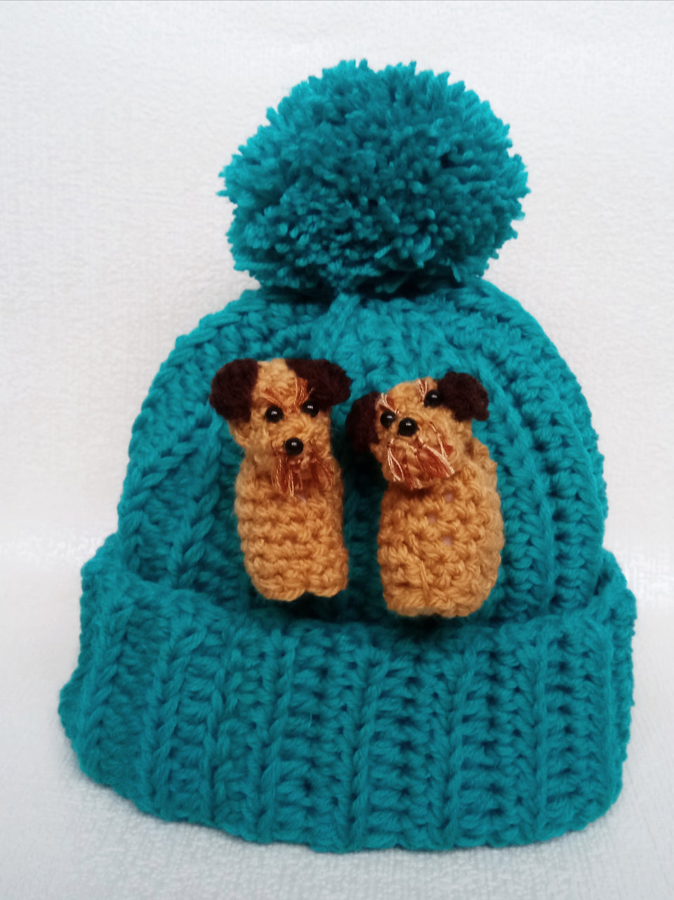Border Terrier Hat - Hand Crocheted