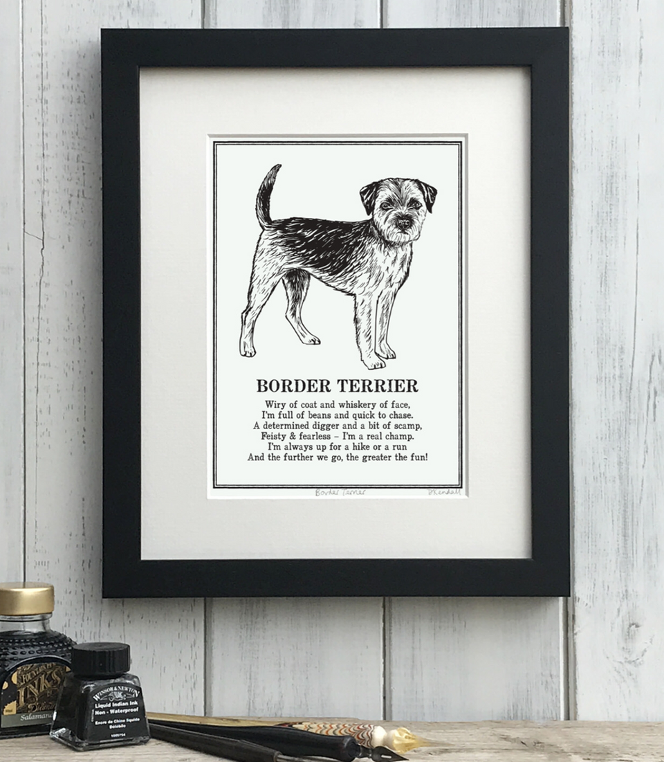Doggerel Poem Prints (A-L) for Dog Lovers