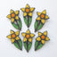 Daffodil Flower Stem Brooch