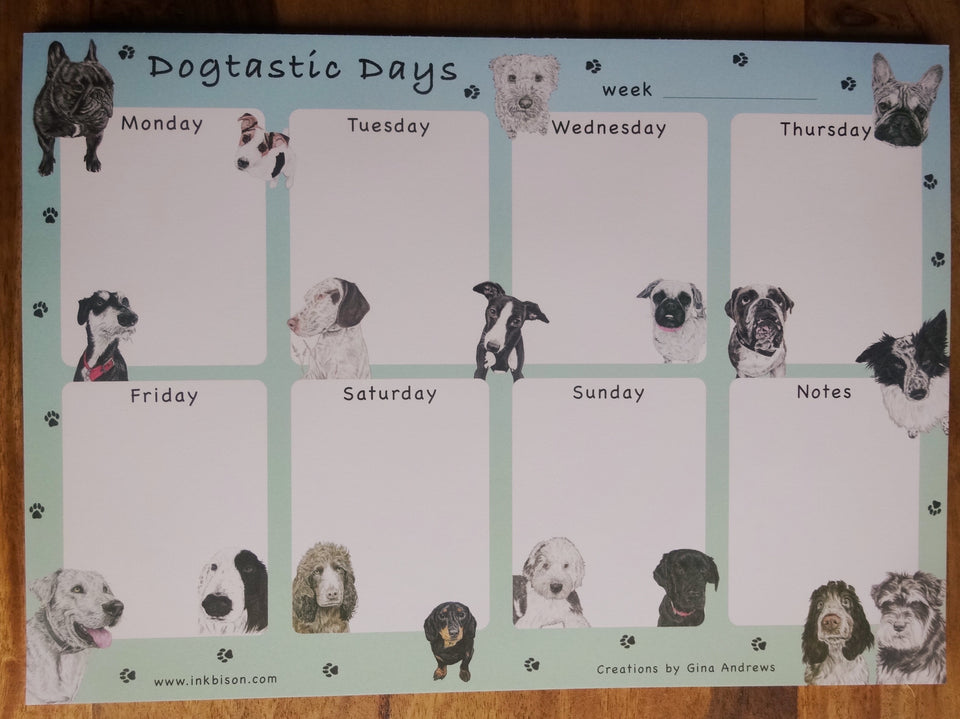 'Dogtastic Days' - Weekly Planner