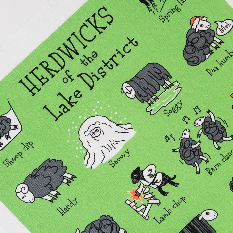 'Herdwicks of the Lake District' - Tea Towel