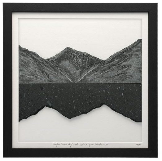 Mountain Reflections - Black Framed Lakeland Slate