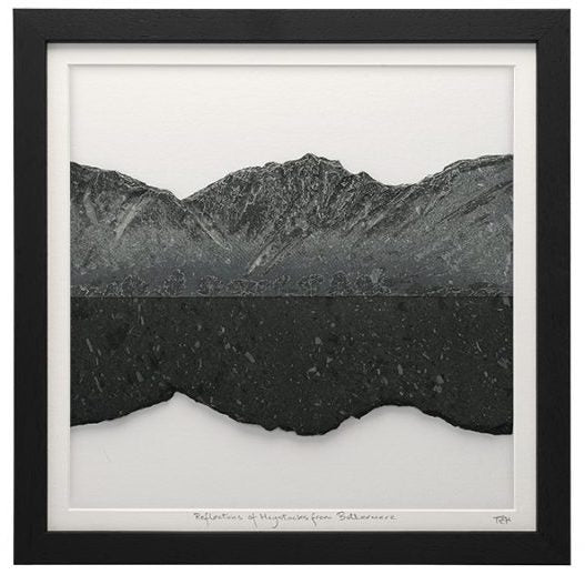 Mountain Reflections - Black Framed Lakeland Slate