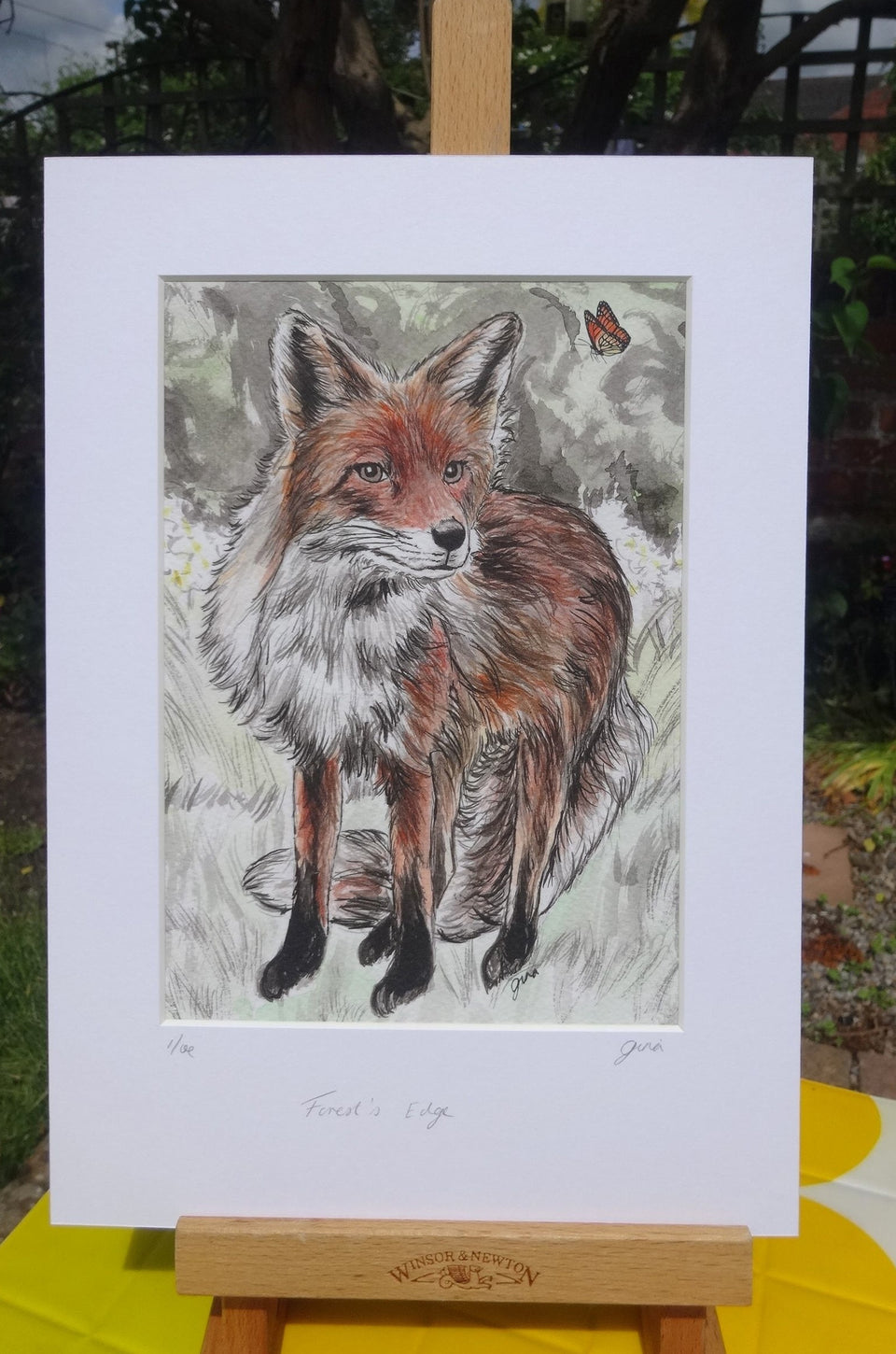 IB, Gina Andrews, InkBison, indian ink, inks, painting, pets, prints, animal, fox