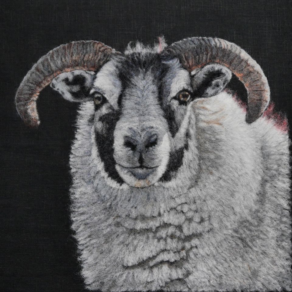'Look into my Eyes' - Original Wool Painting