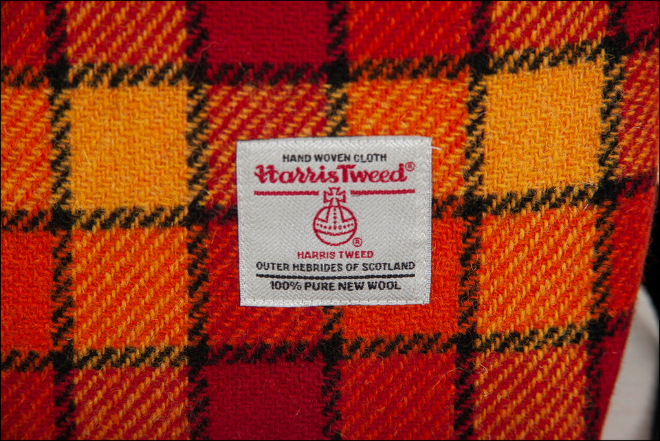 Harris Tweed Crossbody Bag - Orange & Black *LAST ONE*