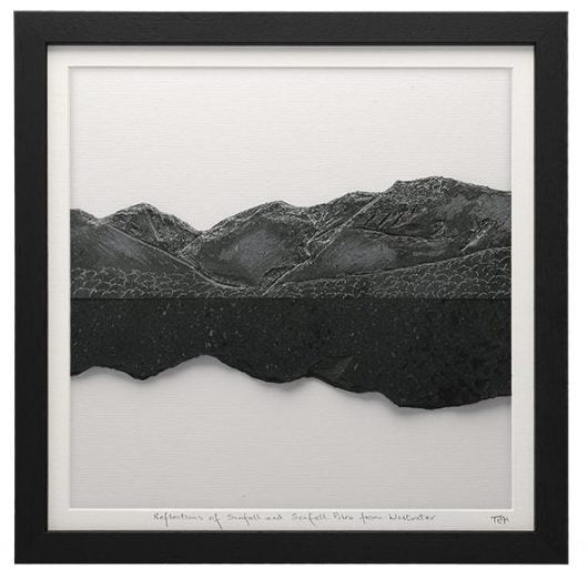 Mountain Reflections - Black Framed Lakeland Slate