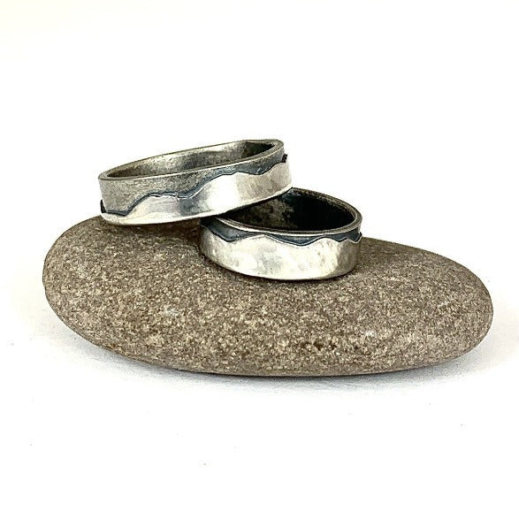 Langdales Mountain Ring - Silver (3, 4, or 6mm width)