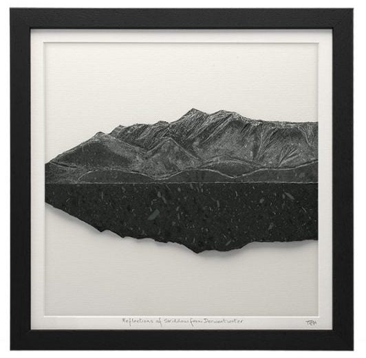 Mountain Reflections - Black Framed Lakeland Slate
