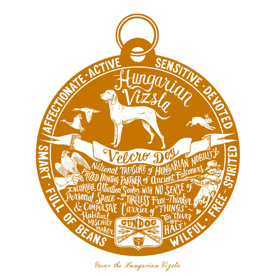 Dog Tag prints - 12 Colours, 27 Breeds Available