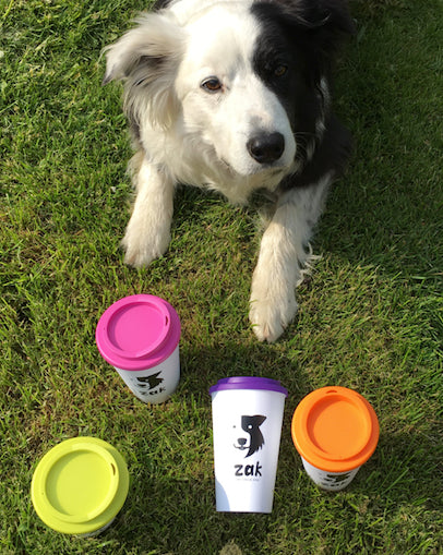 Refillable Mug - ‘Zak the Collie Dog' Collection