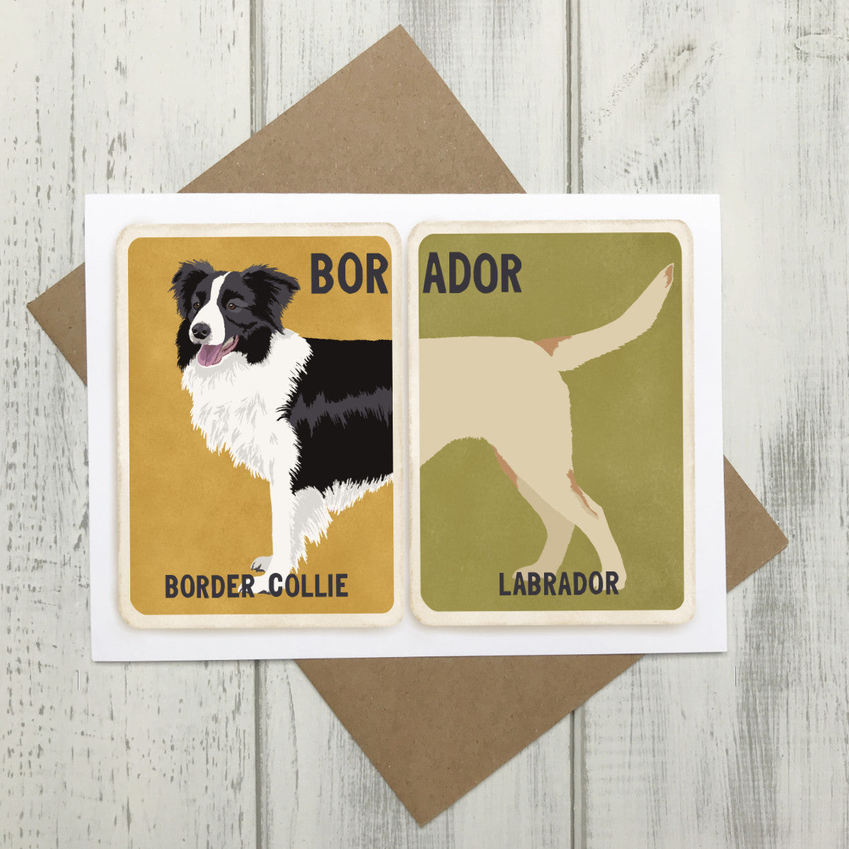 5 Cross Breed Dog Cards (Tops & Tails)