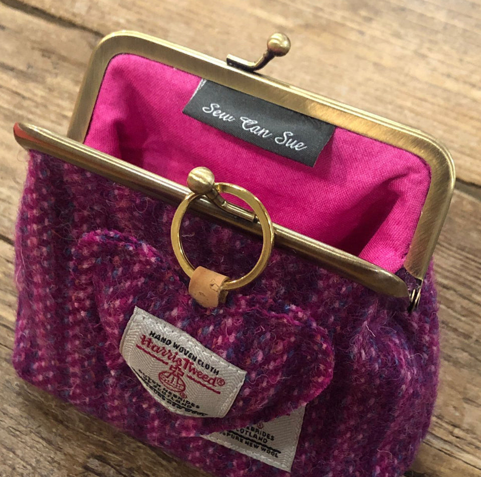 Harris Tweed Kiss Lock Purse & Key Fob Gift Sets