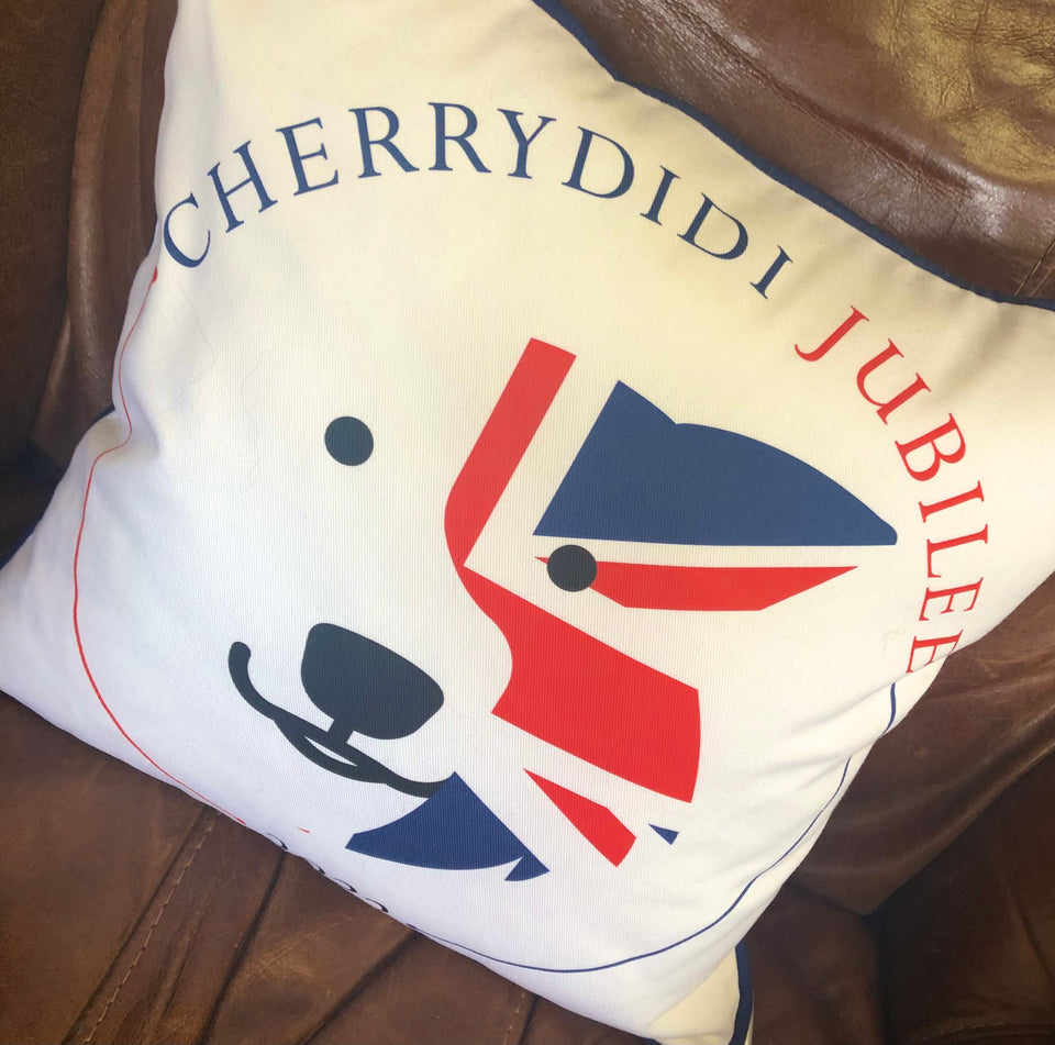 Cherrydidi Jubilee 2022 Cushion - 'Zak the Collie Dog' Collection