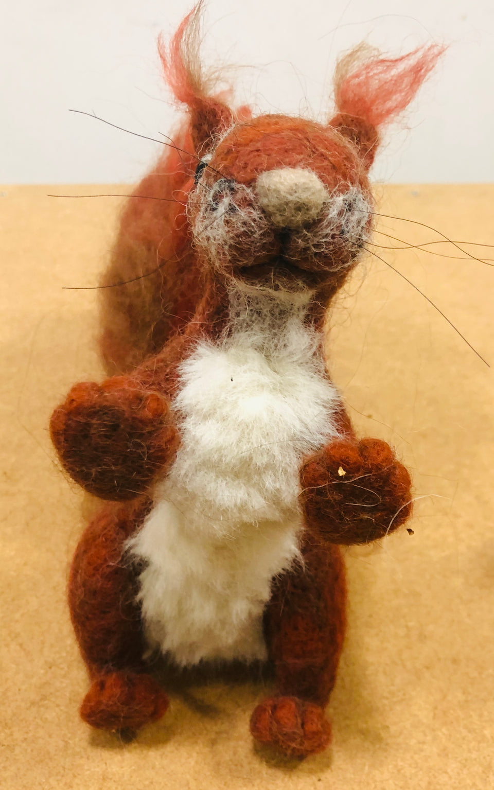 Needle Felted Standing Squirrel