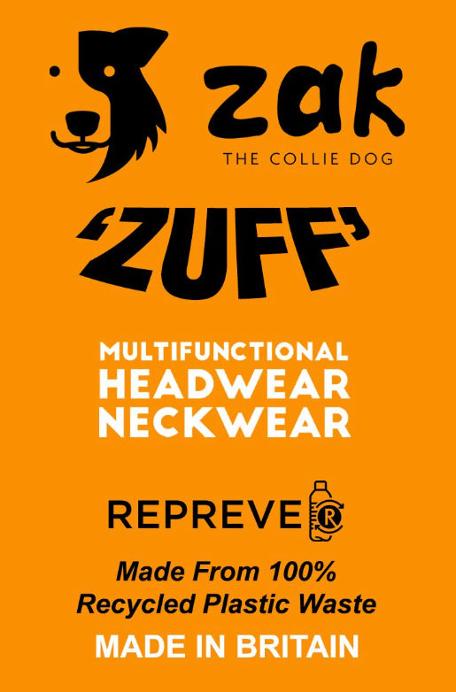 Kind ZUFFs - 'Zak the Collie Dog' Collection - Recycled Headwear