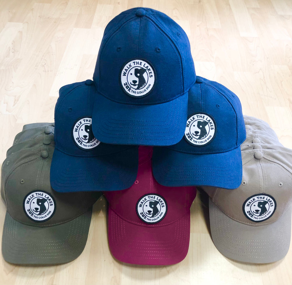 Zak Cap - ‘Zak the Collie Dog' Collection - 100% Organic Cotton