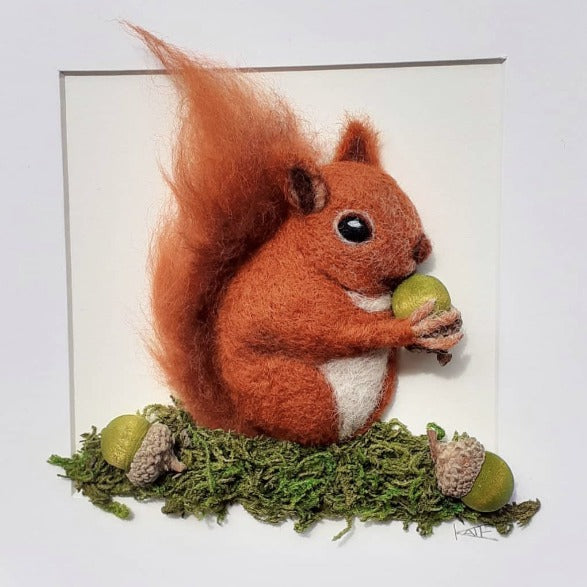 Needle-felted Red Squirrel
