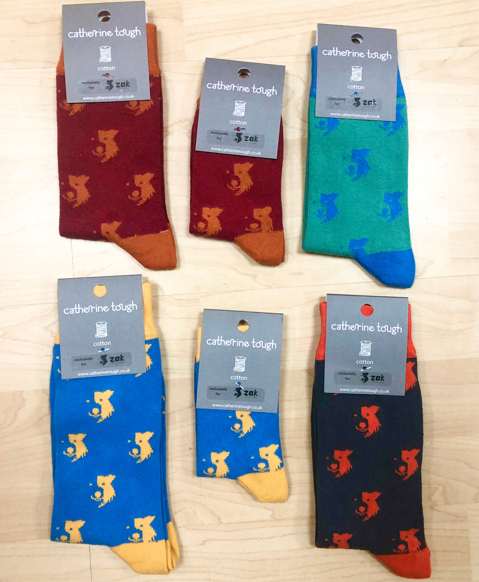 Organic Cotton Socks (for kids, women & men) - 'Zak' Collection