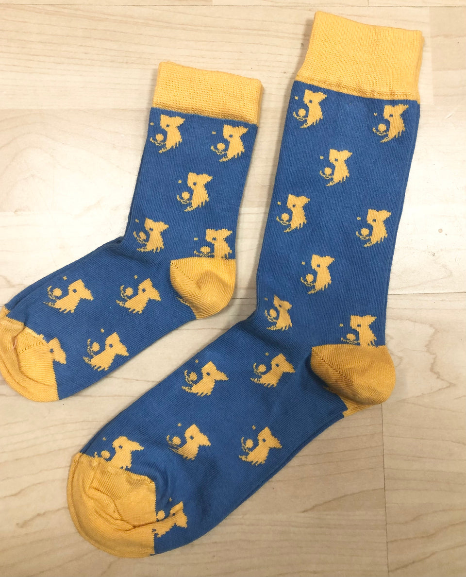 Tiny Dog Socks in Blue Bear