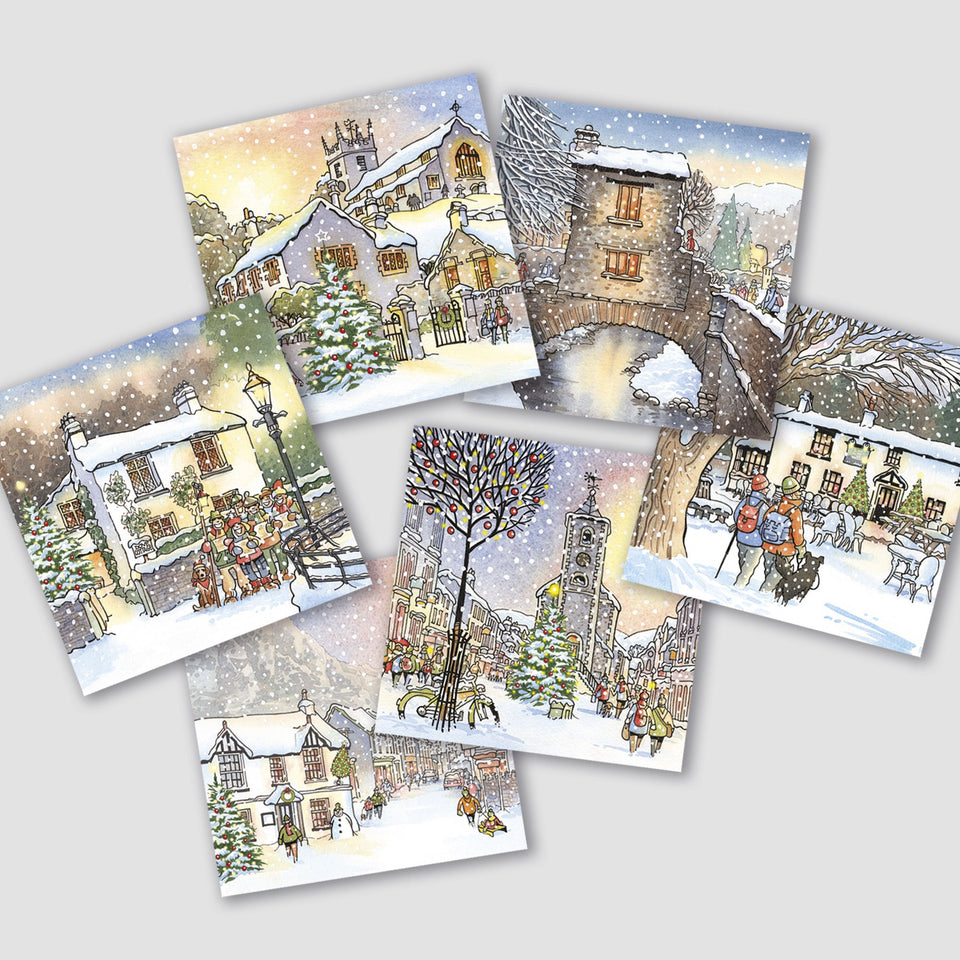 'Nostalgia Lake District' Christmas cards - pack of 6