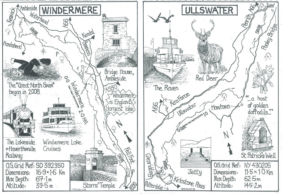 'Challenging Waters, The Diary of a Lake District Swimmer' by J. C. Mather